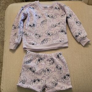 Disney Stitch Matching Set in Light Purple Size 6